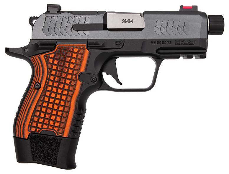 KIM CDS9 9MM TWO-TONE ORANGE GRIPS OR TFS - Pistols